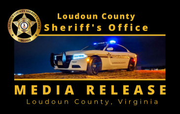 image of sheriff's vehicle and badge with the words media release