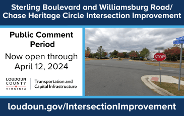 Link to information about intersection improvements in Loudoun County