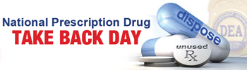 National Prescription Drug Take Back Day image of pills