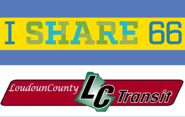 Image of I Share 66 and Loudoun County Transit logos