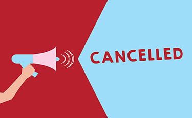 Cancelled sign