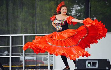 image of Latino festival dancer