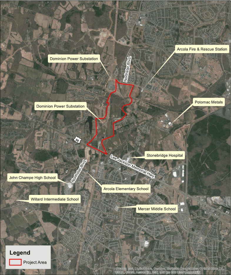 Northstar Boulevard Extension Map