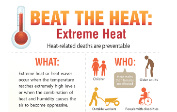 Image of heat-related infographic