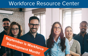 Image of Workforce Development Month Graphic for Workforce Resource Center