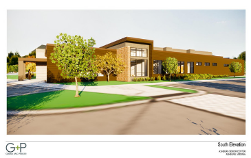 Image of rendering of Ashburn Senior Center