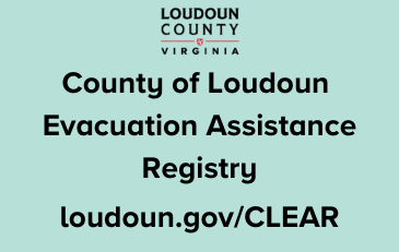 Image of County of Loudoun Evacuation Assistance Registry (CLEAR) graphic