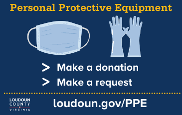 Image of graphic about personal protective equipment donations and requests