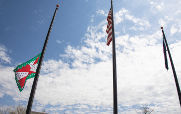 Image of Loudoun County Flag Lowered
