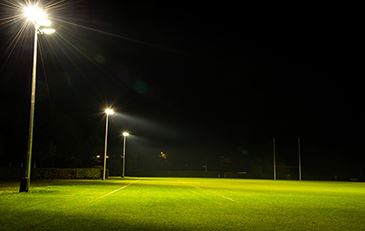 Night lights o sports field