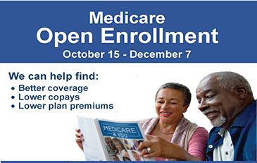 Medicare open enrollment flyer image