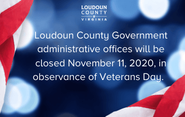 Image of Veterans Day closure announcement