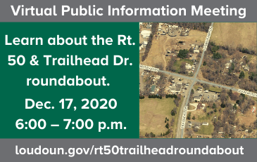 Link to information about the Route 50-Trailhead Drive Roundabout Public Meeting
