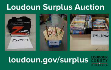 Image of items for sale in Loudoun surplus auction