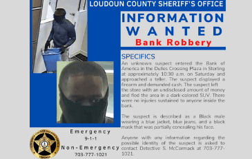 Image of Information Wanted in Bank Robbery Poster