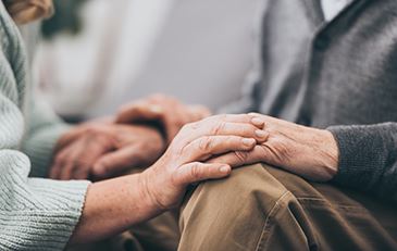 Picture of elderly couple's hands