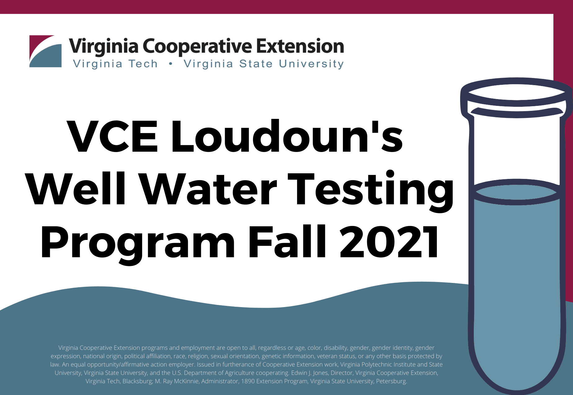 Well Water Testing Program Fall 2021