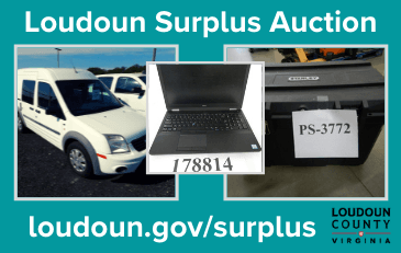 Link to information about the sale of Loudoun County government surplus items