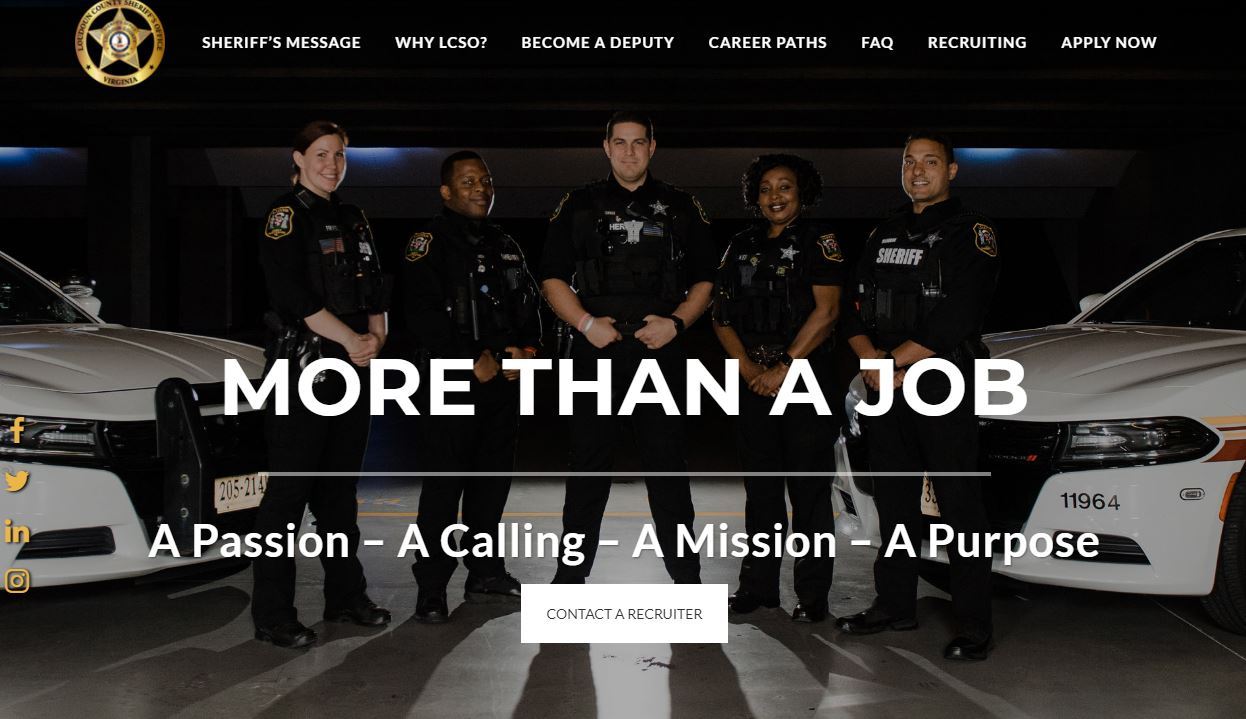 JoinLCSO Website Main Page