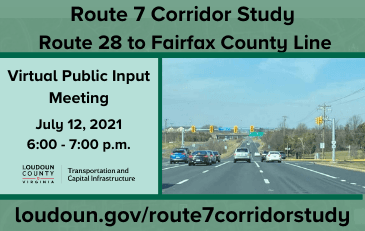 Link to information about Route 7 Corridor Study Public Input Meeting