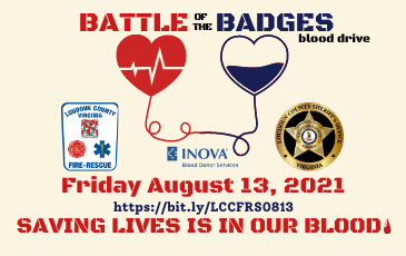 2021 BATTLE OF THE BADGES Blood Drive