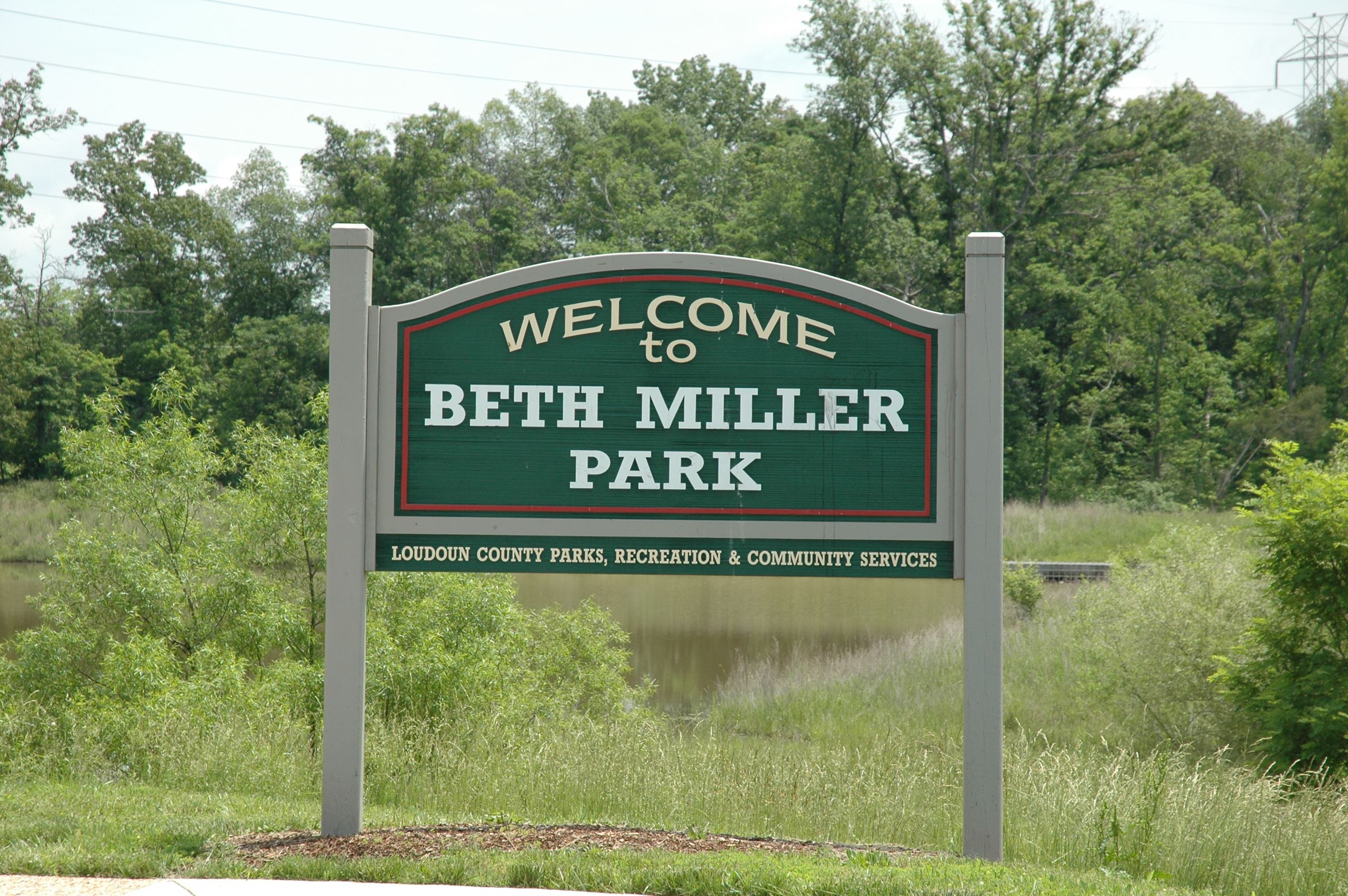 picture of sign at Beth Miller Park