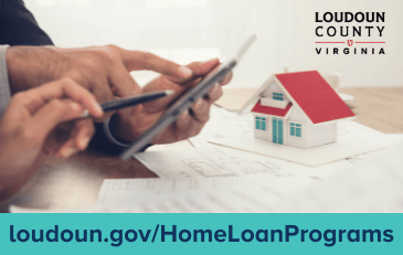 Link to information about Loudoun County loan assistance programs for first-time homebuyers
