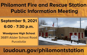 Link to information about the Philomont Fire and Rescue Station Project and Meeting