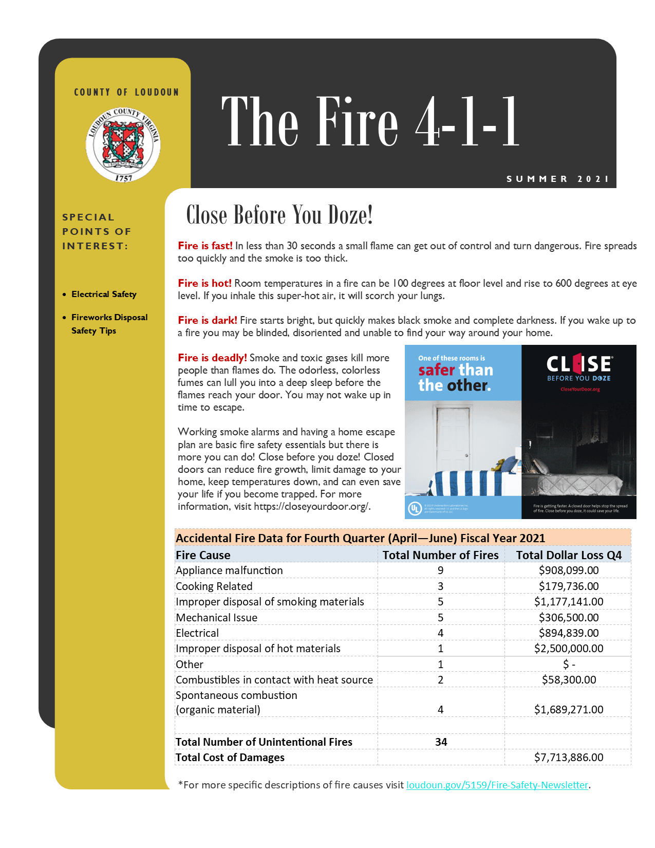 Accidental Fire Newsletter Summer 2021