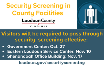 Link to information about security screening in Loudoun County government buildings