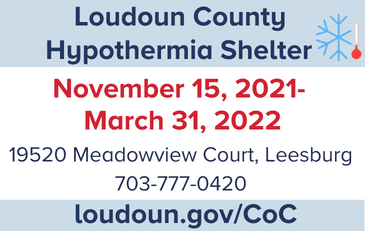 Link to information about services for those experiencing homelessness in Loudoun County