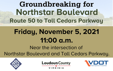 Link to information about groundbreaking ceremony for a segment of Northstar Boulevard