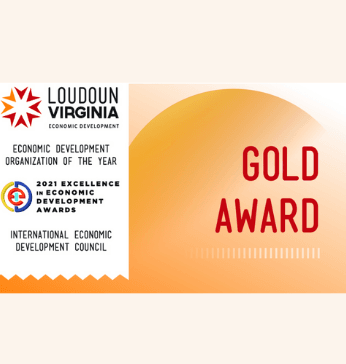 Image of Gold Award with link to Loudoun Economic Development website