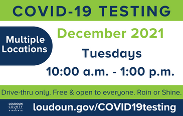 Link to information about Covid-19 testing in Loudoun