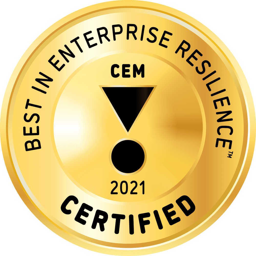 Image of best in resilience certification seal