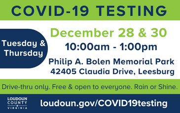 Link to information about Loudoun County COVID-19 testing events