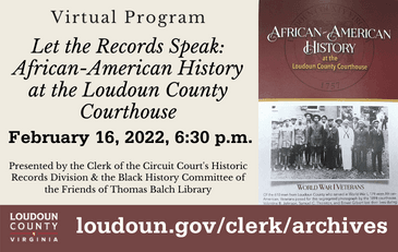Link to historic records division of the Loudoun Clerk of the Circuit Court