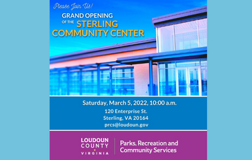 Link to information about the renovation of the Sterling Community Center