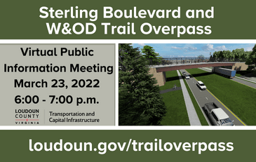 Link to information about the Sterling Boulevard-W&OD Trail overpass project