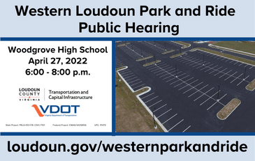 Link to information about the Western Loudoun Park and Ride project and public hearing
