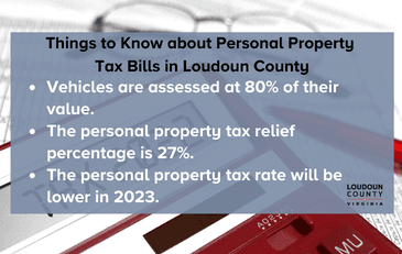 Image of graphic with information about personal property tax bills