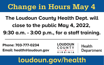 Link to contact information for the Loudoun County Health Department