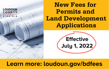 Link to information about changes in fees for land development applications and permits