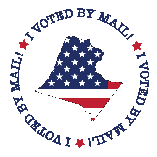 Image of 'I Voted by Mail' Sticker