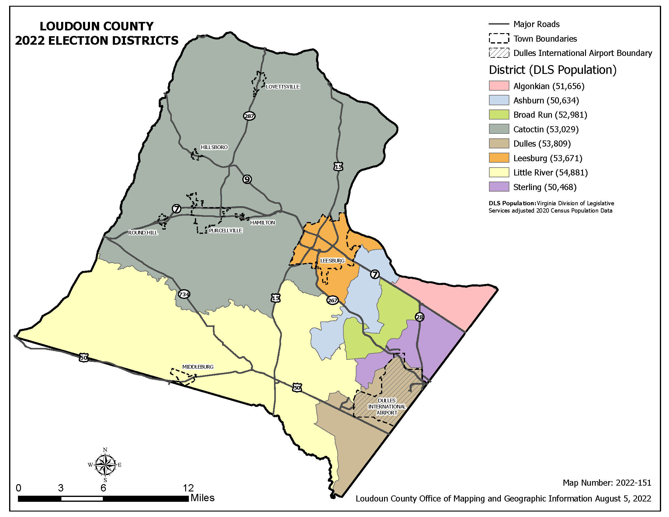 Link to image of 2022 Loudoun County Election Districts