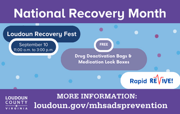 Link to information about National Recovery Month activities in Loudoun