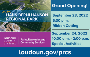 Link to information about the grand opening for the Hal & Berni Hanson Regional Park
