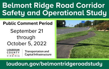 Link to information about the Belmont Ridge Road Corridor Study