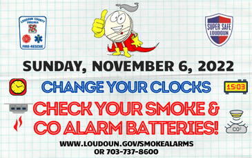 Change Your Clocks, Check Your Batteries