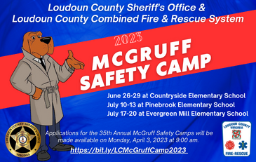 McGruff Safety Camp 2023 website
